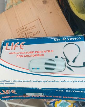 amplificatore portatile con microfono