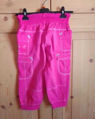 Pantaloni rosa a pinocchietto Miss Pocket