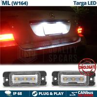 Luci TARGA FULL LED Mercedes ML Placchette CANBUS