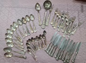 Servizio posate placcato in argento