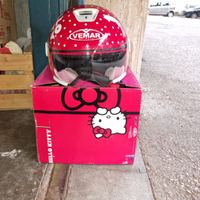 Casco moto da bambina Hello Kitty