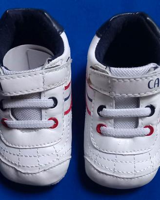 scarpe bimbo bianche in pelle