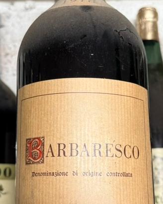 Vino barbaresco damigiane varaldo 1978