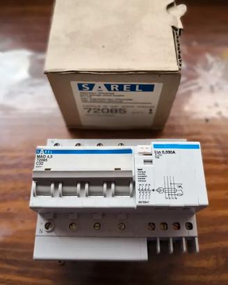 Sarel Magnetotermico Differenziale MAD4,5 3P+N 32A
