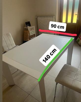 Tavolo ALLUNGABILE colore bianco larice
