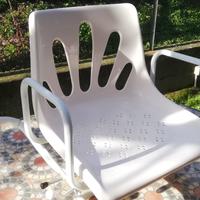 Sedia girevole per vasca da bagno anziani 