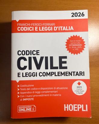 Codice Civile e Leggi Complementari 2026