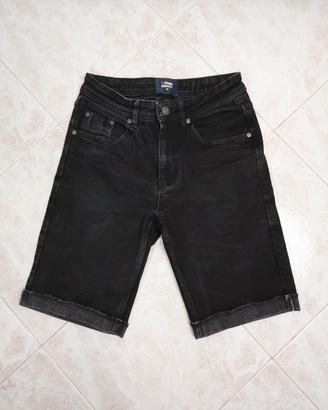 Jeans Corti Uomo Taglia 28 - Nero