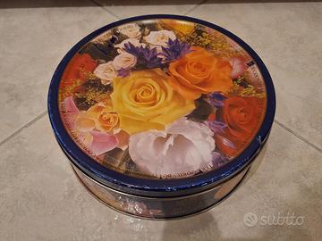 Scatola Vintage Biscotti Danesi Vuota "floreale"