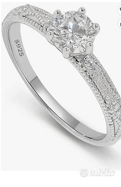 Anello di Promessa Meissa in Argento Sterling 925 