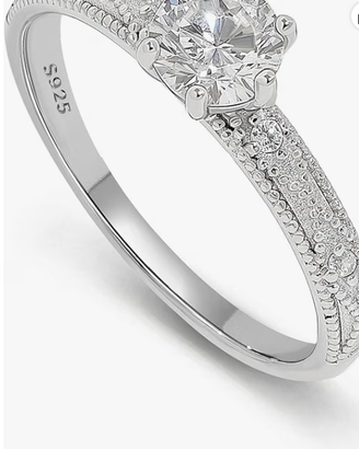 Anello di Promessa Meissa in Argento Sterling 925 