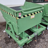 Cassa benna ribaltabile per muletto 675lt