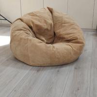 Pouf beige da interno