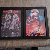 quadretto cornice lotto jujutsu kaisen gojo sukuna