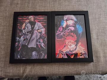 quadretto cornice lotto jujutsu kaisen gojo sukuna