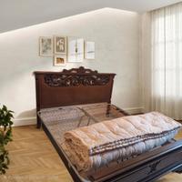 letto matrimoniale in legno