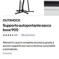 Base per sacco da box completo di sacco