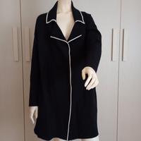 giacca lunga donna nera Zara 