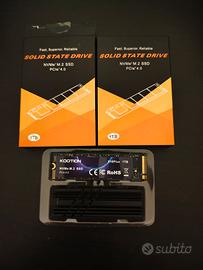 SSD Nvme 1tb 4.0 Kootion x16 plus 1tb x2 nuovi