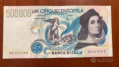 Banconota da 500.000 lire Raffaello