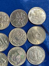 16 monete lire 200 Repubblica San Marino