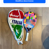 Racchett Beach tennis e fodera