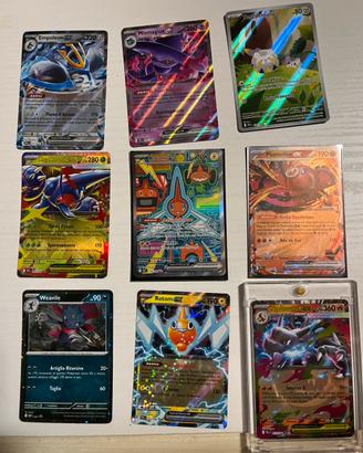 Lotto carte Pokemon fiamme spettrali