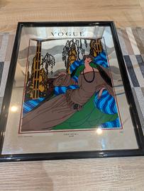 Quadro vintage Vogue 1922 con cornice - 42×32 cm