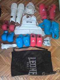 Set protezioni Karate, Adidas Leone