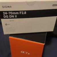 Sony a7 iv + obiettivo Sigma DG DN II