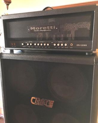 amplificatore chitarra modificato più 2 casse 4x12