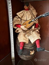 Pulcinella Musicale – Statuetta Artigianale