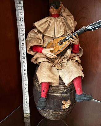 Pulcinella Musicale – Statuetta Artigianale