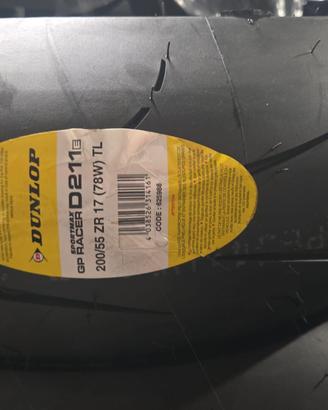 PNEUMATICI DUNLOP GP RACER D211 200/55/17