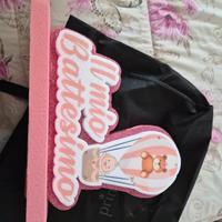 Battesimo - scritta d'allestimento 