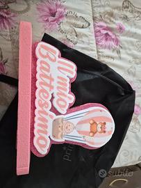 Battesimo - scritta d'allestimento 