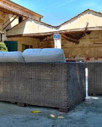 SALOTTO IN RATTAN PER ESTERNO