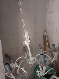 lampadario  shabby chic 