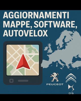 Aggiornamento mappe e software per vari modelli