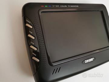 TV/MONITOR 7" TFT DIKOM - IMBALLO - ACCESSORI.-