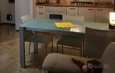 Tavolo Calligaris allungabile in vetro temperato 