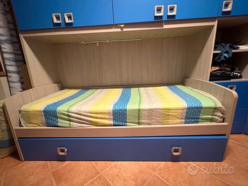 Solo letto singolo inserito in cameretta