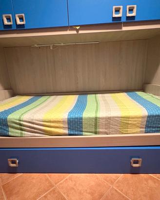 Solo letto singolo inserito in cameretta