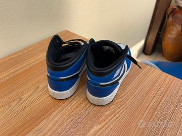 Nike Jordan bianche nere e blu 36.5
