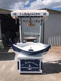 Barche per esposizione pesce e crostacei ecc..