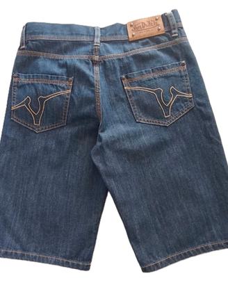 Pantaloncini Von Dutch Blu Vintage M Unisex Ottime