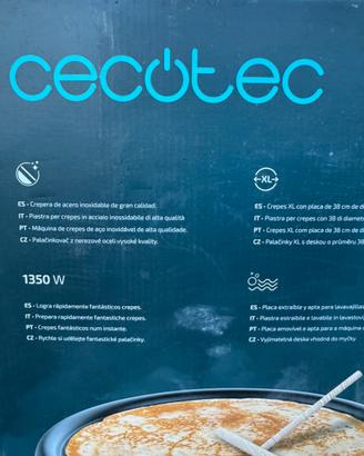 Cecotec crepstone XL inox macchina per crêpes