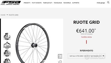Coppia ruote mtb ed e-mtb nuove 29 fsa grid canale
