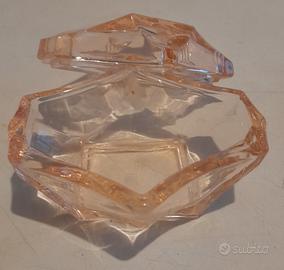 Porta Cipria in Vetro Rosa