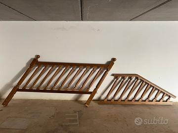 Ringhiera  in legno x scale